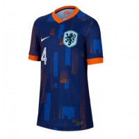 Holandsko Virgil van Dijk #4 Vonkajší Ženy futbalový dres ME 2024 Krátky Rukáv